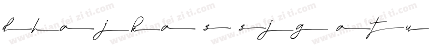 Dhanikans Signature 2 Regular字体转换